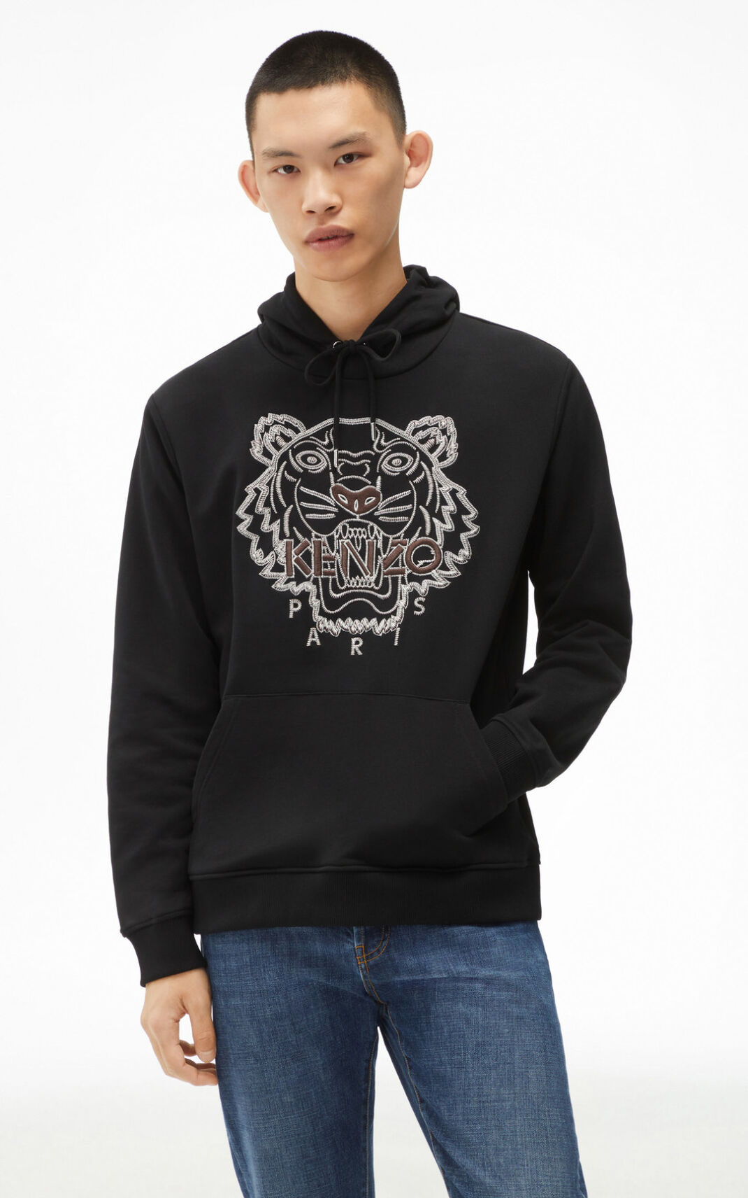 Moletom Kenzo Tiger Masculino - Pretas | 248TBXVGL